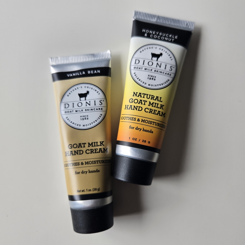 Dionis Goat Milk Hand Cream Set - Vanilla Bean & Honeysuckle Coconut - Picture 2 of 8